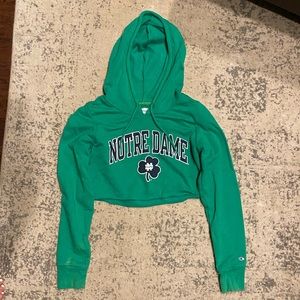 Cropped Notre Dame Champion hoodie